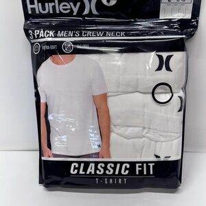 3 PACK HURLEY MENS CLASSIC FIT T-SHIRT ULTRA SOFT TAG FREE NEW ALL SIZES